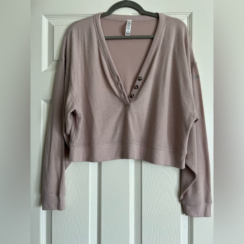 Alo long sleep crop